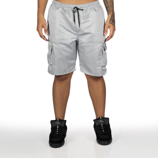 Bermuda Overking Cargo Micro Cinza