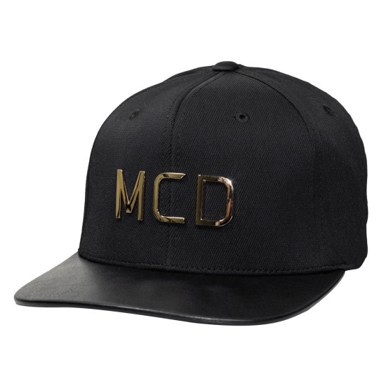 Boné MCD Aba Reta Fitão Strapback Especial Flexfit Preto Gold 