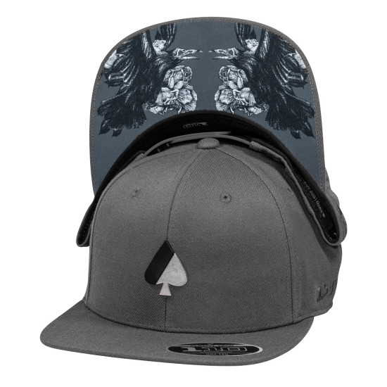Boné MCD Aba Reta Strapback The Birds Corvo Cinza