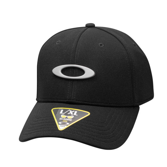 Boné Oakley Tincan Cap Aba Curva Fechado Preto S/M