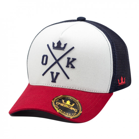 Boné Overking Aba Curva Trucker Hard Logo 3.0