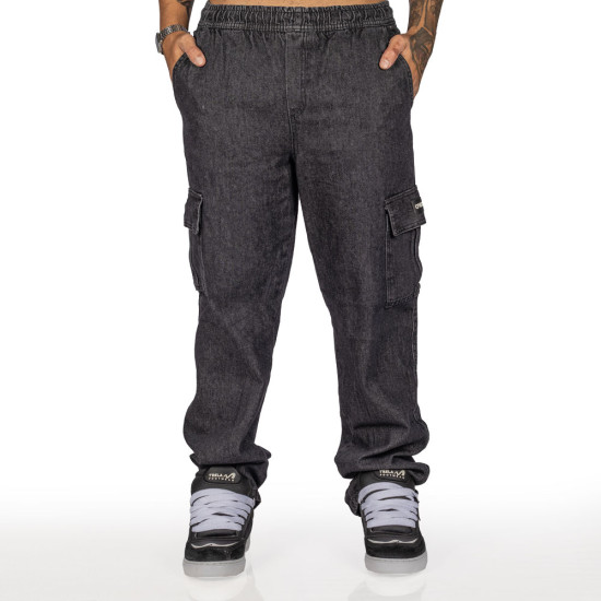 Calça Overking Cargo Jeans Preto
