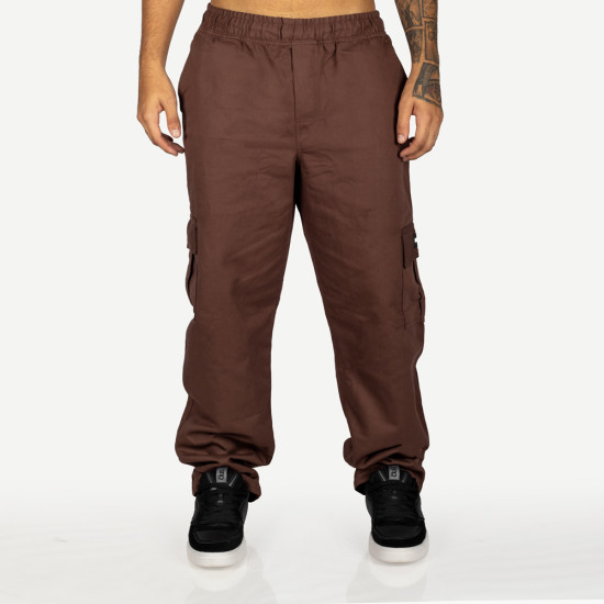 Calça Overking Cargo Sarja Marrom
