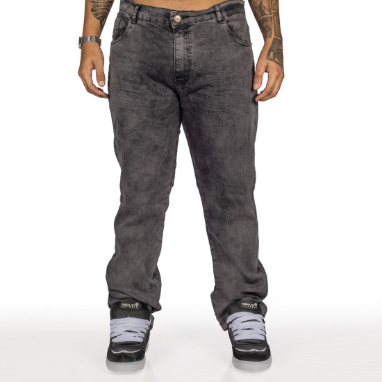 Calça Overking Jeans Reta Preto Estonado