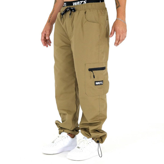 Calça Wats Skate Ripstop Cargo Bege