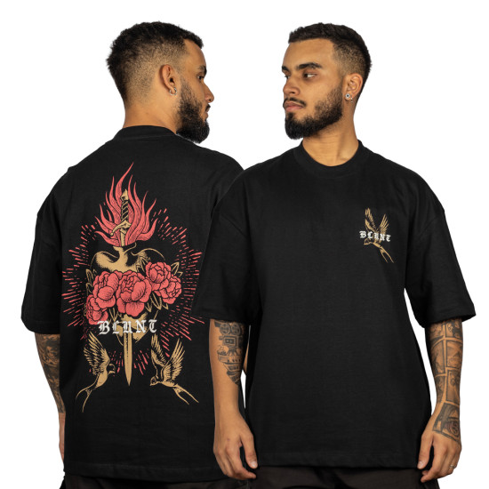 Camiseta Blunt Oversized Blessed Preto