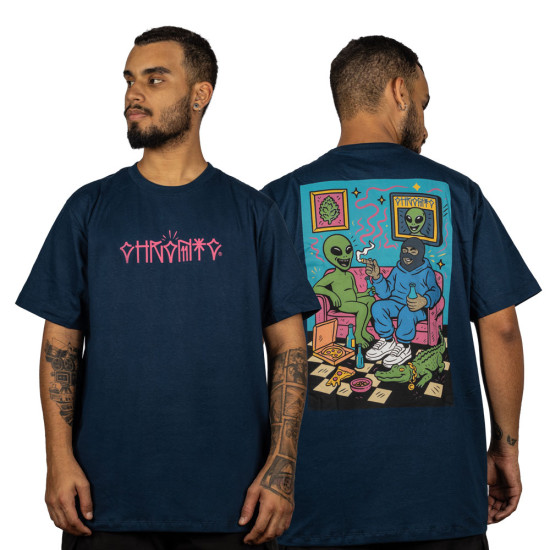 Camiseta Chronic 4433 Azul Marinho