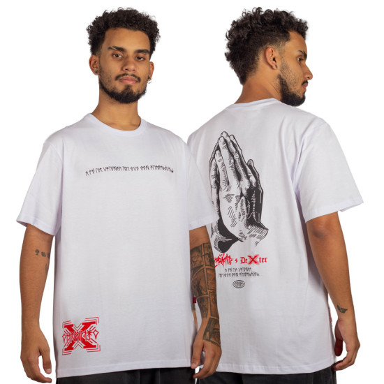 Camiseta Chronic + Dexter - Fé Branco