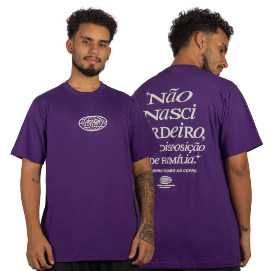 Camiseta Chronic Não Nasci Herdeiro Roxo