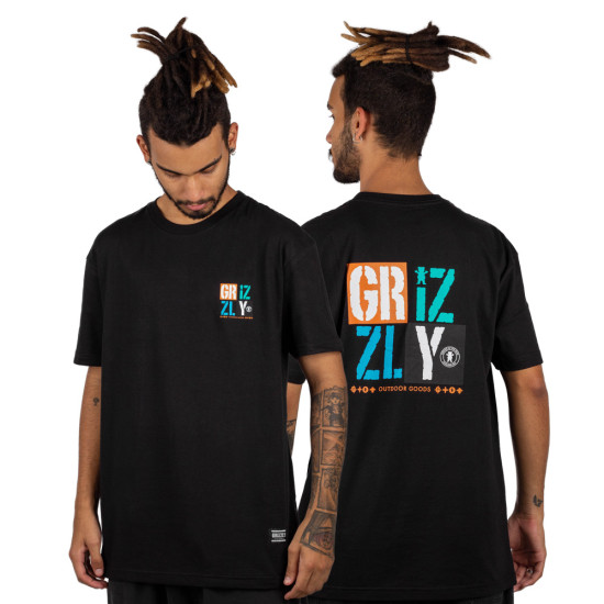 Camiseta Grizzly Block By Block Preto