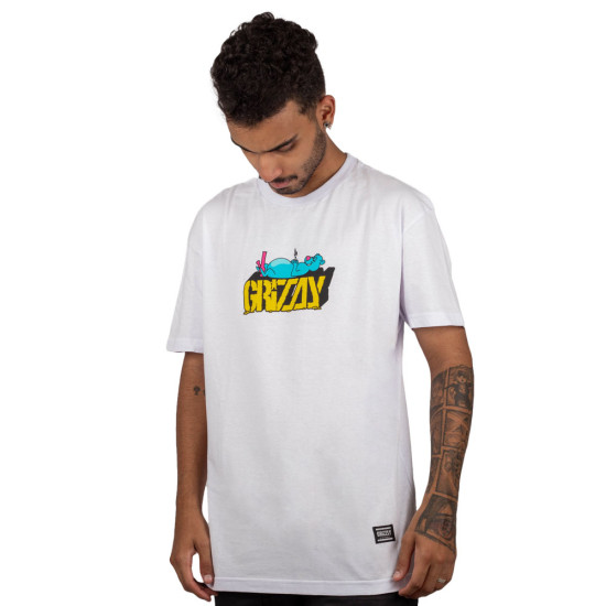 Camiseta Grizzly Couch Potato Branco