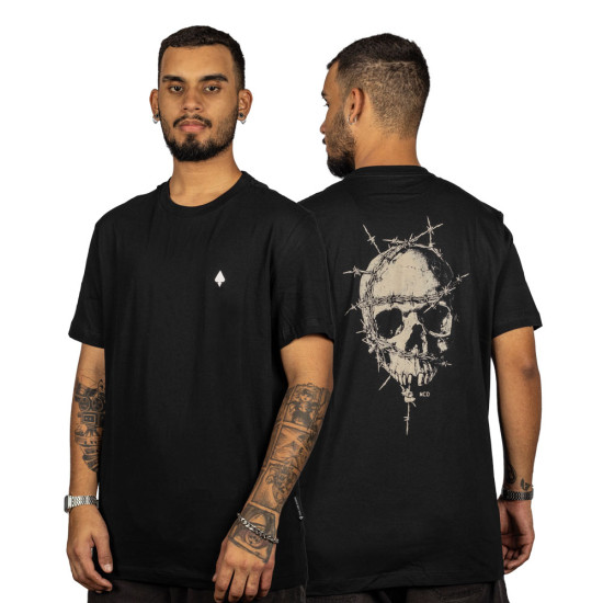 Camiseta MCD Caveira Arame Preto