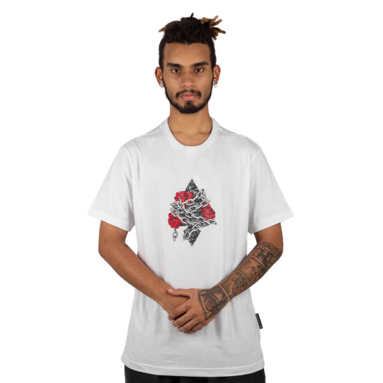 Camiseta MCD Espada Rosas Correntes Branca