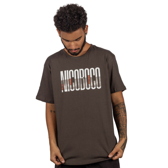 Camiseta Nicoboco Lahanau Chumbo