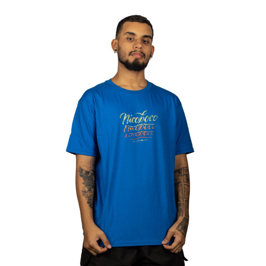 Camiseta Nicoboco Slide Azul Royal