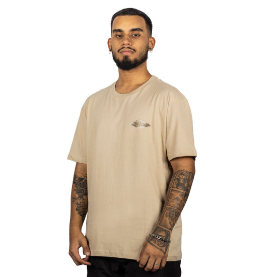 Camiseta Nicoboco Snap Bege