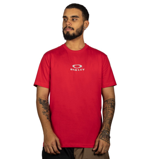 Camiseta Oakley Bark New Tee Vermelho