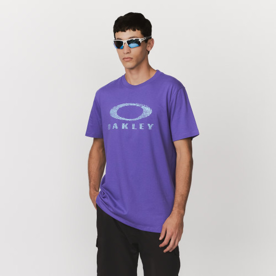 Camiseta Oakley Ellipse Fingerprint Roxo