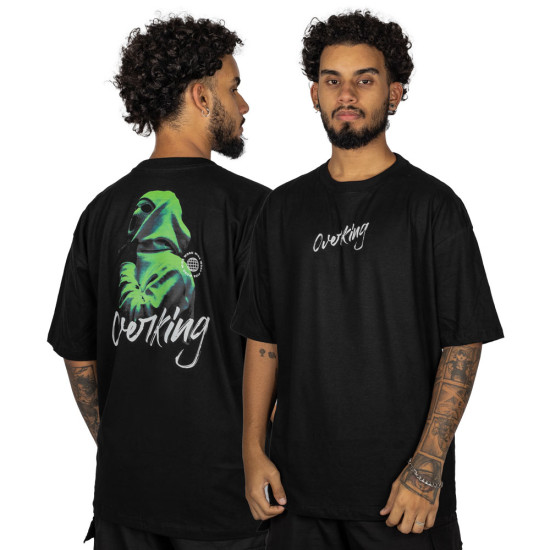Camiseta Overking Oversized Balaclava Preto