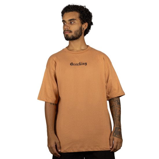 Camiseta Overking Oversized Gothic Caramelo