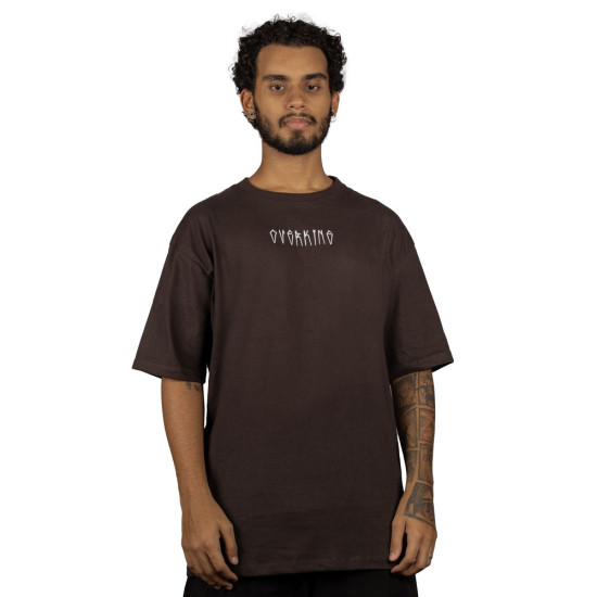 Camiseta Overking Oversized Pixo Marrom
