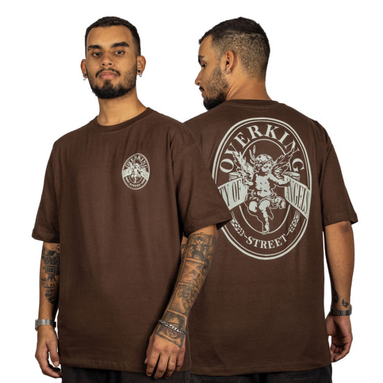 Camiseta Overking Oversized Classic Marrom 