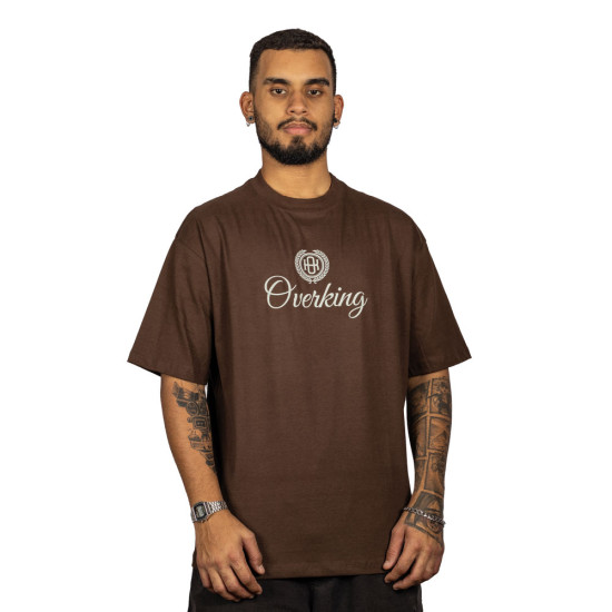 Camiseta Overking Oversized Classic Marrom