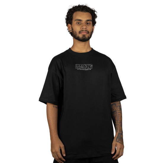 Camiseta Overking Oversized Streetwear Preto