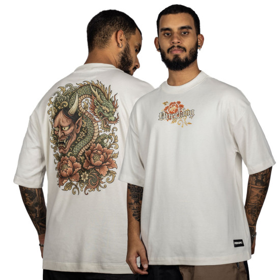 Camiseta Overking Oversized Suedine Hannya Off White