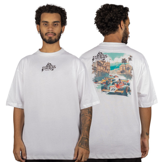 Camiseta Overking Oversized Racing Off White
