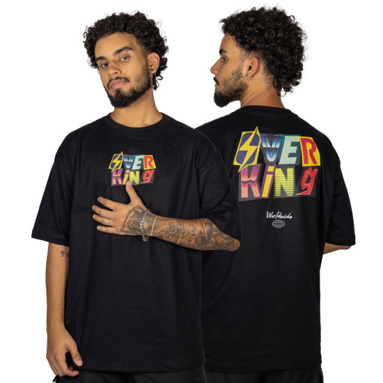 Camiseta Overking Oversized Ranson Preto