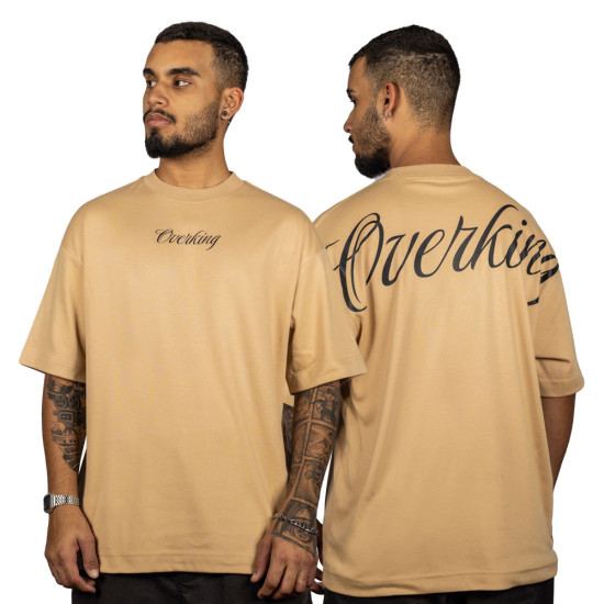 Camiseta Overking Suedine Elegance Bege