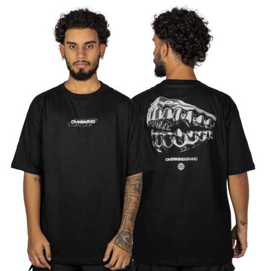 Camiseta Overking Oversized Teeth Preto