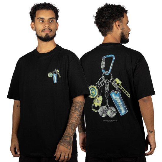 Camiseta Plano C Keychain Preto
