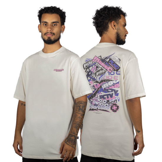 Camiseta Plano C Stickers Off White