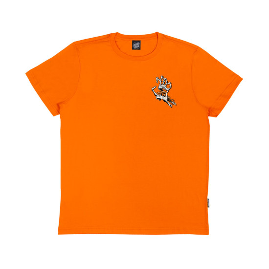 Camiseta Santa Cruz Bone Hand Cruz Laranja