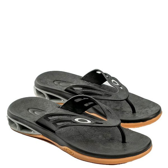 Chinelo Oakley Killer Point II Preto / Caramelo