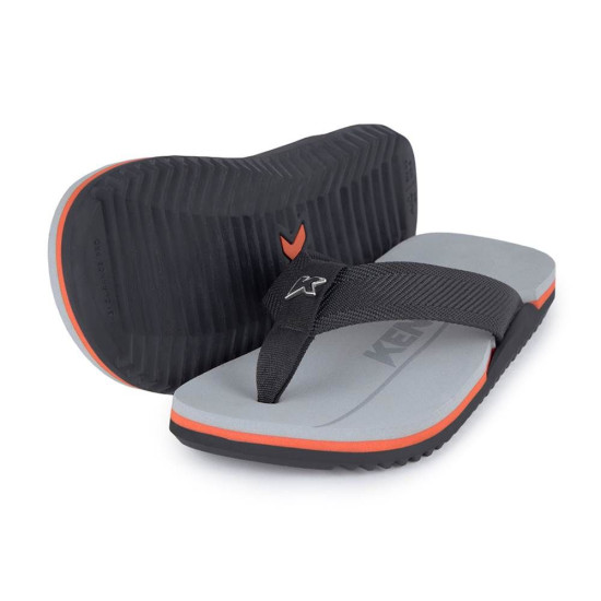 Chinelo Sandália Kenner NK6 Pro Cinza Preto