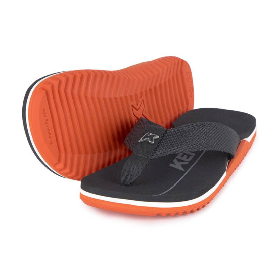 Chinelo Sandália Kenner Nk6 Pro Preto / Laranja