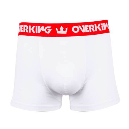 Cueca Overking Boxer Branco / Vermelho