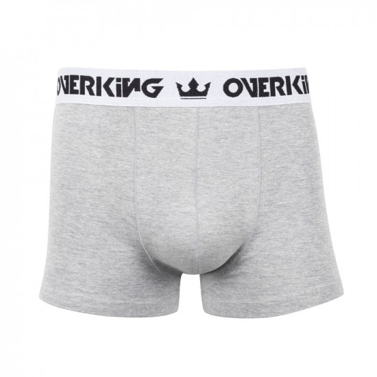 Cueca Overking Boxer Cinza / Branco
