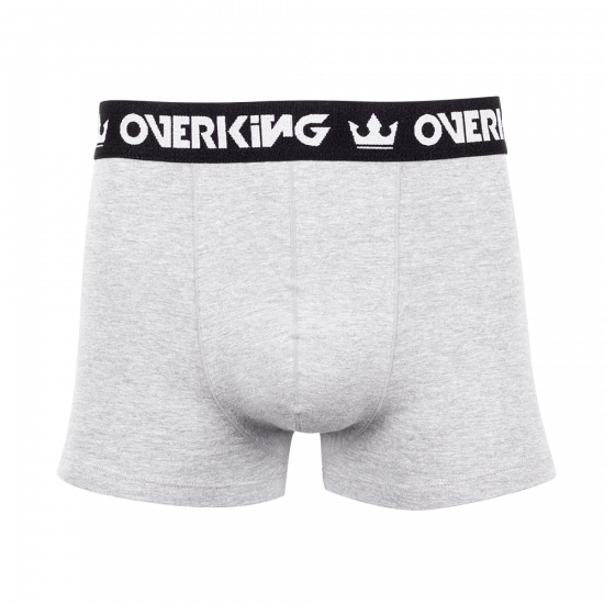 Cueca Overking Boxer Cinza / Preto