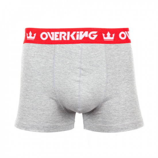 Cueca Overking Boxer Cinza / Vermelho