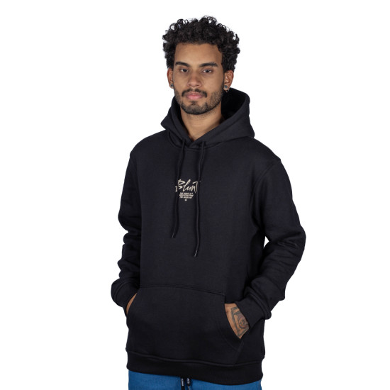 Moletom Blunt Canguru Signature Preto