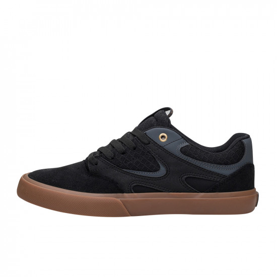 Tênis Dc Kalis Vulc Black General Preto / Caramelo