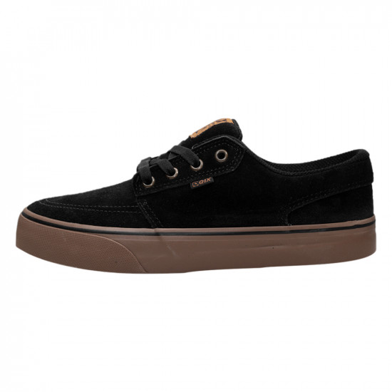 Tênis Qix Next Vulcan Camurça Preto Caramelo