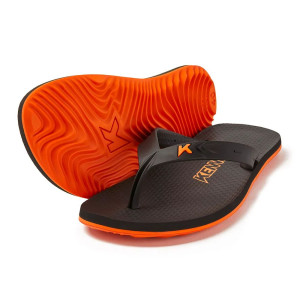 Chinelo kenner hotsell preto e laranja