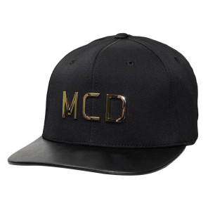 Boné MCD Aba Reta Fitão Strapback Especial Flexfit Preto Gold 