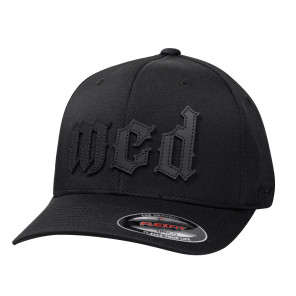 Boné MCD Aba Curva Flexfit Fechado Patch Preto