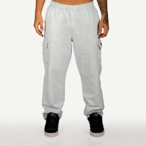 Calça Overking Cargo Jeans Azul Claro
